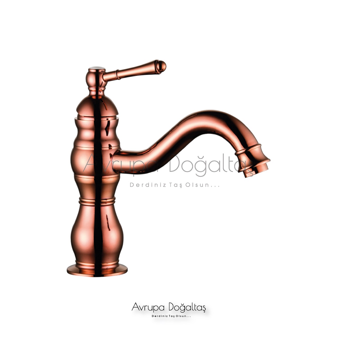 Royal Lavabo Bataryası PVD Rose (Kısa)