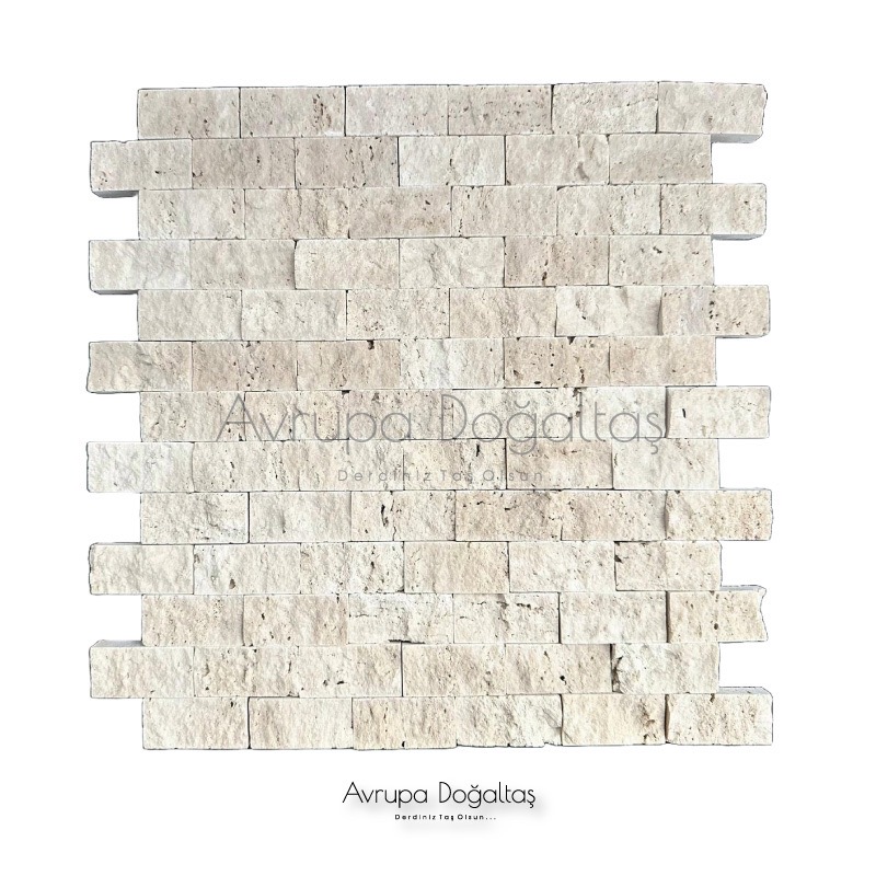 Patlatma Doğal Taş A+KlasikTraverten 23x48mm